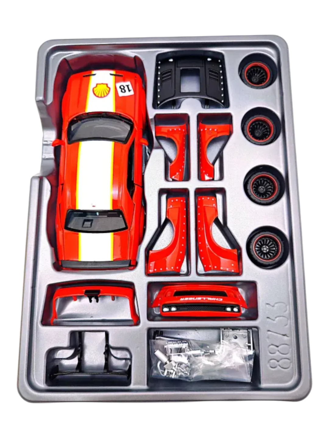 1:36 Scale 2022 CCA Dodge Challenger SRT Jailbreak 2-in-1 Die-Cast Model Car