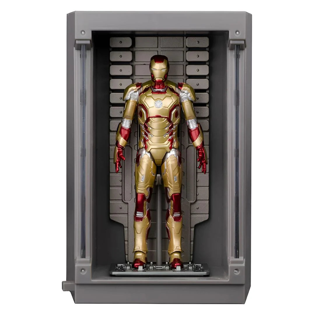 Marvel Studios : The Infinity Saga Mark 42 MK42 4 Inch Scale Iron Man Collection Figures - Light-Up Display Chamber by ZD Toys