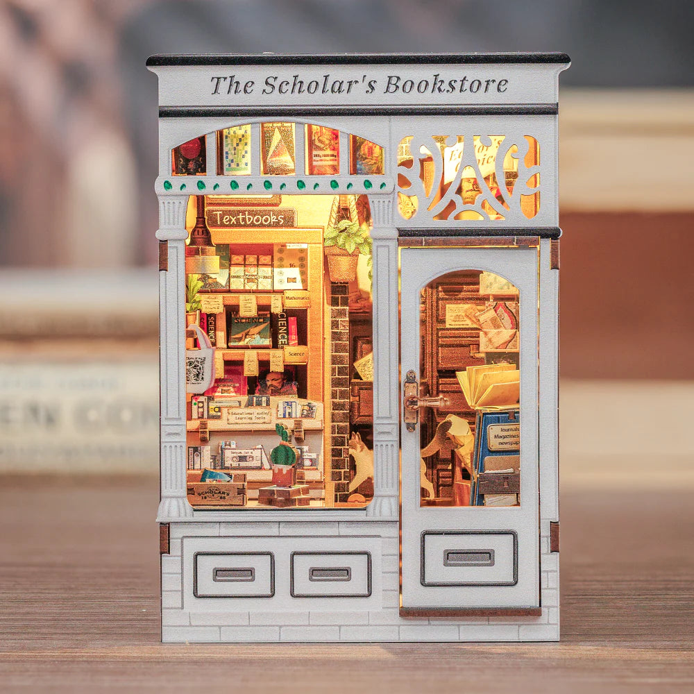 CUTEBEE DIY Book Nook Kit -  The Scholar's Bookstore