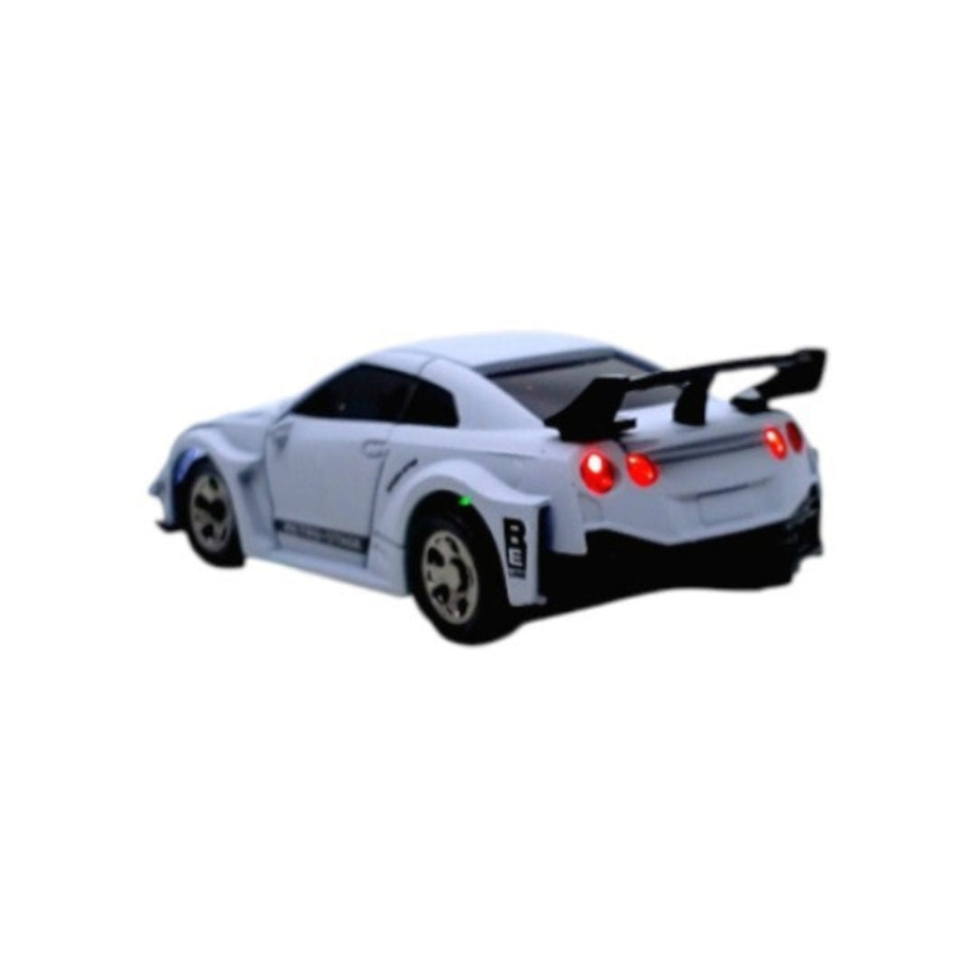 1:64 Scale 2.4G Remote Control Racing Car with Wireless Controller, Headlight & Accessories