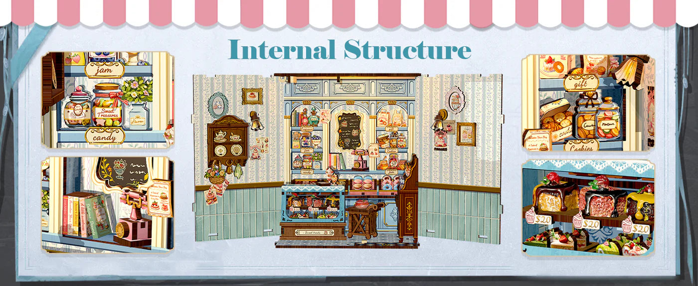 CUTEBEE DIY Book Nook Kit -  Sweet Marie