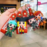 Pirates Of The Carribean Silicon Keychain With Bagcharm and Strap (Select From Drop Down Menu) - ThePeppyStore