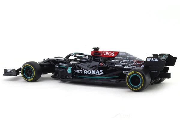 Bburago - 1/43 Scale Model Compatible with Mercedes Compatible with AMG W12 E Performance F1 Racing # 77 Compatible with Valtteri Bottas 2021 (Black)) - (No Cash On Delivery Allowed On This Product