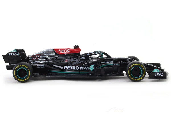 Bburago - 1/43 Scale Model Compatible with Mercedes Compatible with AMG W12 E Performance F1 Racing # 77 Compatible with Valtteri Bottas 2021 (Black)) - (No Cash On Delivery Allowed On This Product