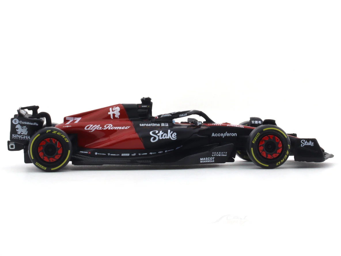 Bburago - 1/43 Scale Model 2023 Alfa-Romeo C43 Stake team Valterri Bottas Formula 1 - (No Cash On Delivery Allowed On This Product