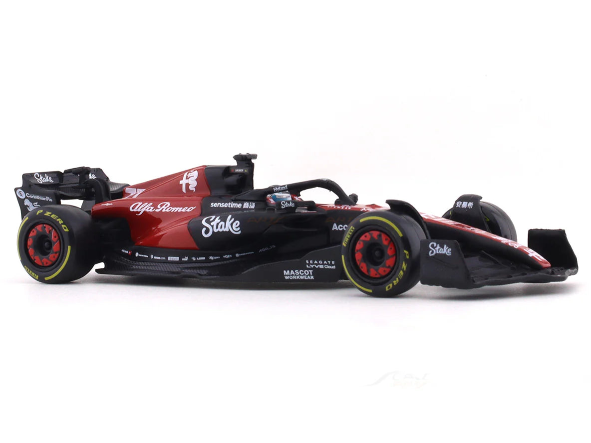 Bburago - 1/43 Scale Model 2023 Alfa-Romeo C43 Stake team Valterri Bottas Formula 1 - (No Cash On Delivery Allowed On This Product