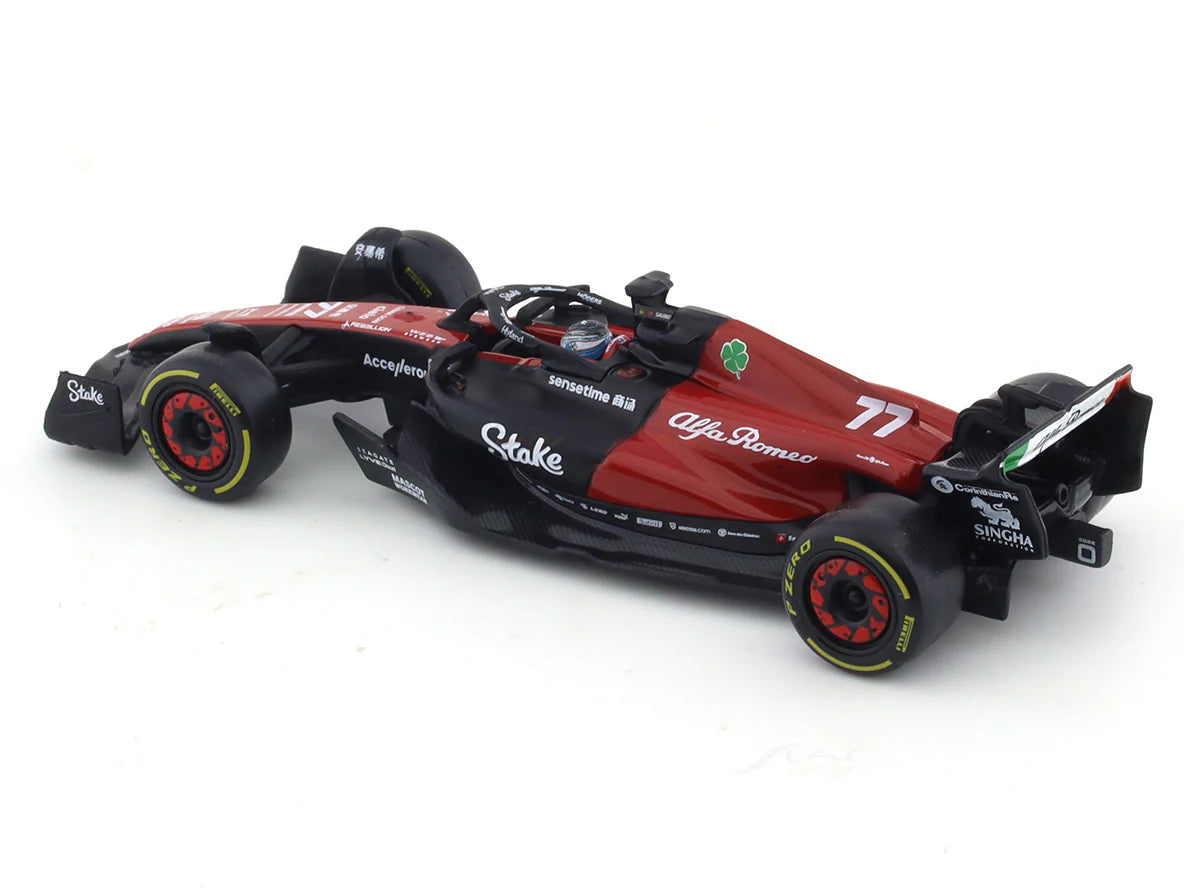 Bburago - 1/43 Scale Model 2023 Alfa-Romeo C43 Stake team Valterri Bottas Formula 1