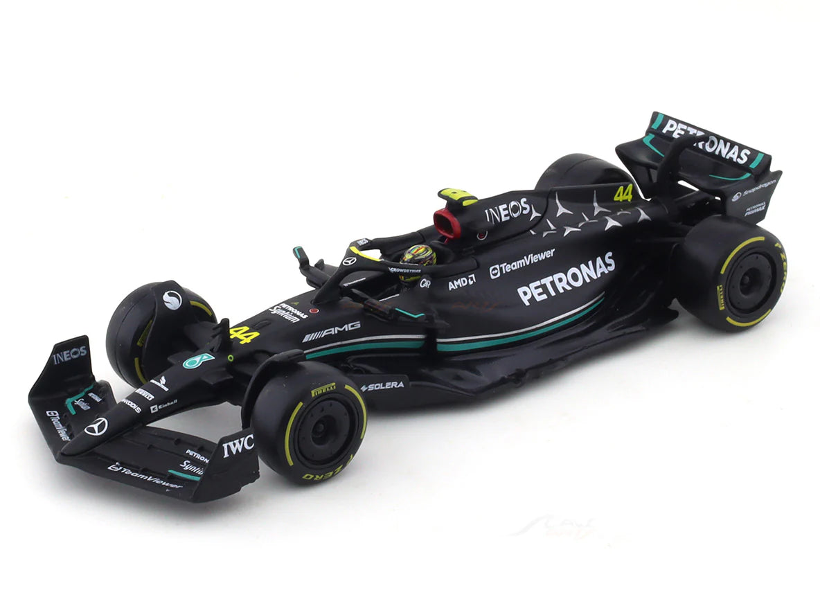 Bburago - 1/43 Scale Model 2023 Mercedes-AMG W14 E Performance #44 Lewis Hamilton - (No Cash On Delivery Allowed On This Product)