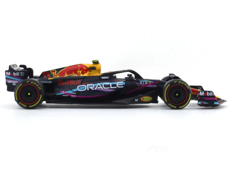 Bburago - 1/43 Scale Model - RedBull racing RB19 2023 Sergio Perez Miami GP Formula 1 Diecast Car Model(No Cash On Delivery Allowed) On This Product)