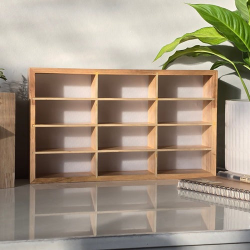 Wooden LED Hot Wheels Diecast Organizers With Light With Acrylic Dust Covers -  Fits 12 Cars ( No cars Included )