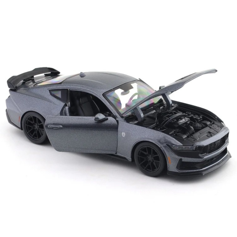 2024 Ford Mustang Dark Horse Grey – Maisto 1:24 Diecast Scale Model Car