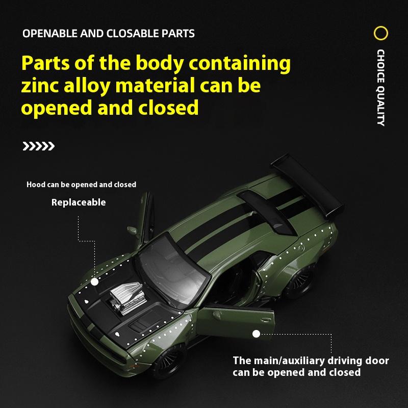 Scale 1 : 36 Official Licensed CCA Cool-Chic Auto 2-In-1 2022 Dodge Challenger SRT Jailbreak Diecast Metal Model Car