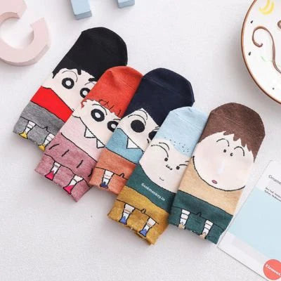 Shinchan Inspired Socks (Set of 5)