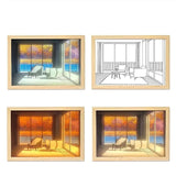 Led Wall Art With Wooden Frame 3D Light Box - USB (Select From Drop Down) - ThePeppyStore