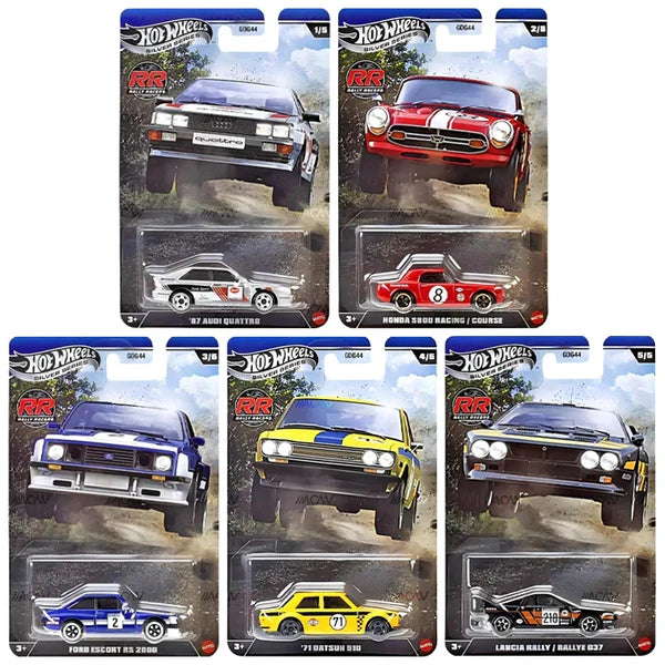 Hot Wheels 2026 Imported Silver Series Rally Racers 1:64 Scale - Set Of 5