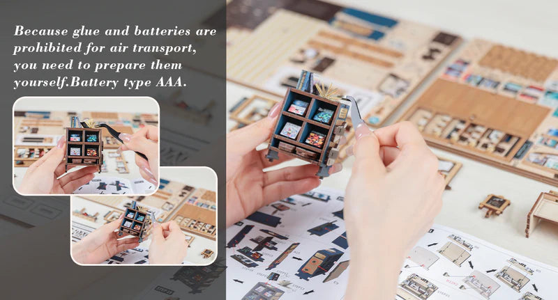 CUTEBEE DIY Book Nook Kit -  The Scholar's Bookstore