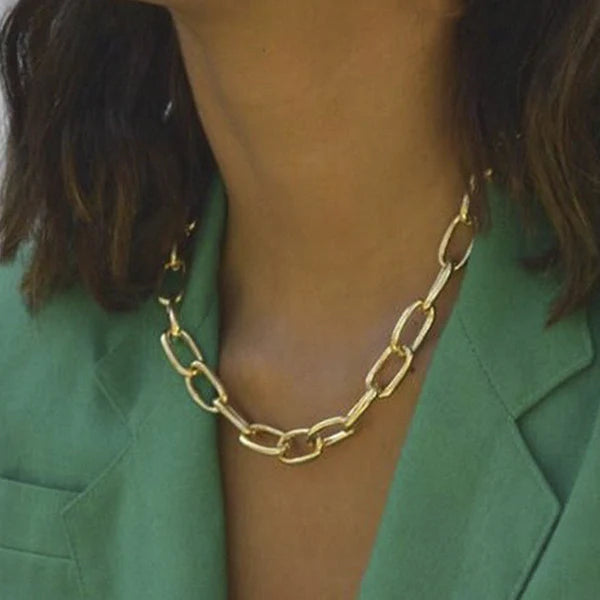 Paper Clip Chain Necklace - (Select From Drop Down Menu)