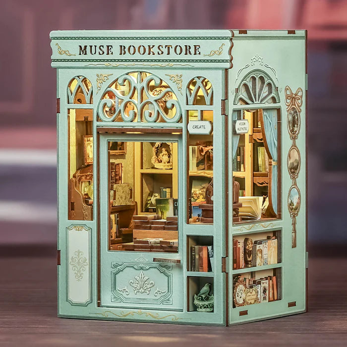 CUTEBEE DIY Book Nook Kit - Muse Bookstore