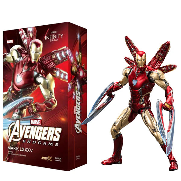 10th Anniversary Series : Marvel Studios : The Infinity Saga - Marvel Avengers Endgame Mark 85 MK85 1.0 Iron Man Collection Figure by ZD Toys