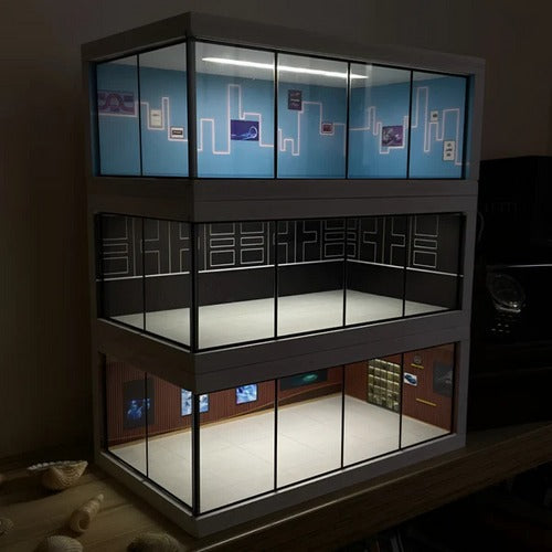 Hotwheels Diecast Garage Diorama With Lights for 1:24, 1:43 & 1:64 Models
