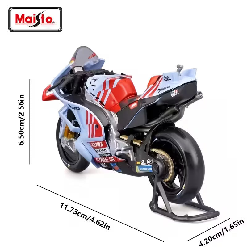 Maisto - 1 : 18 Diecast Scale Model - Official Licensed Product - Team Gresini Racing Moto GP Season 2024 #93 Marc Marquez