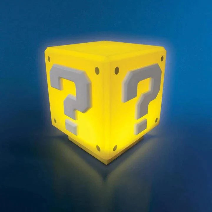 Super Mario Mini Question Block Night Light Lamp Coin Sounds with USB - ThePeppyStore