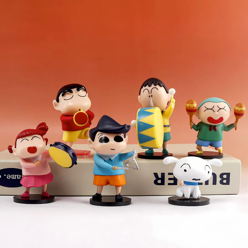 Shinchan Music Lover Cosplay Set of 6 Figures