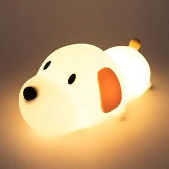 Cute Puppy 3D Silicon RGB Colour-Changing Chargeable Touch Lamp