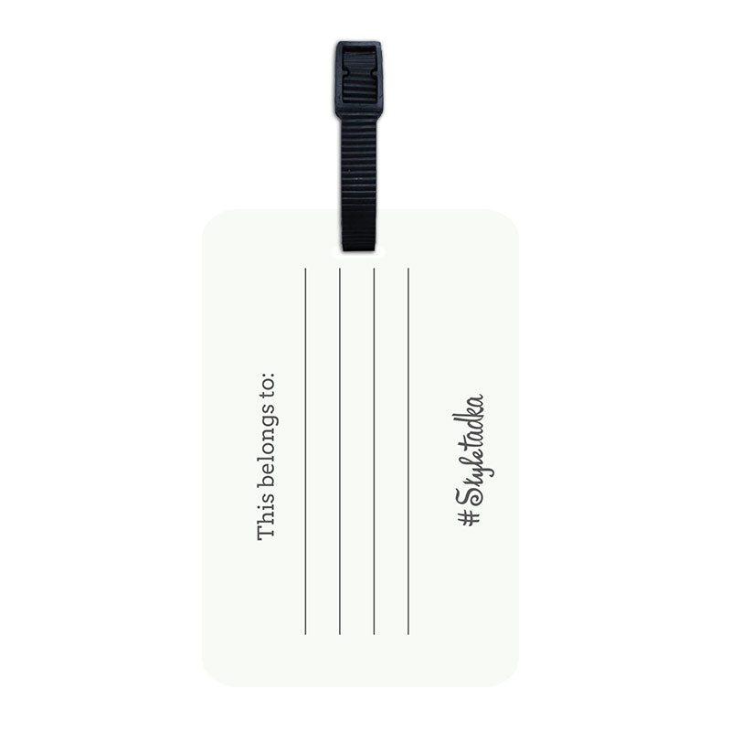 Not all who wander are lost luggage tag