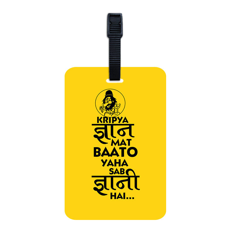 Gyaani Luggage Tag