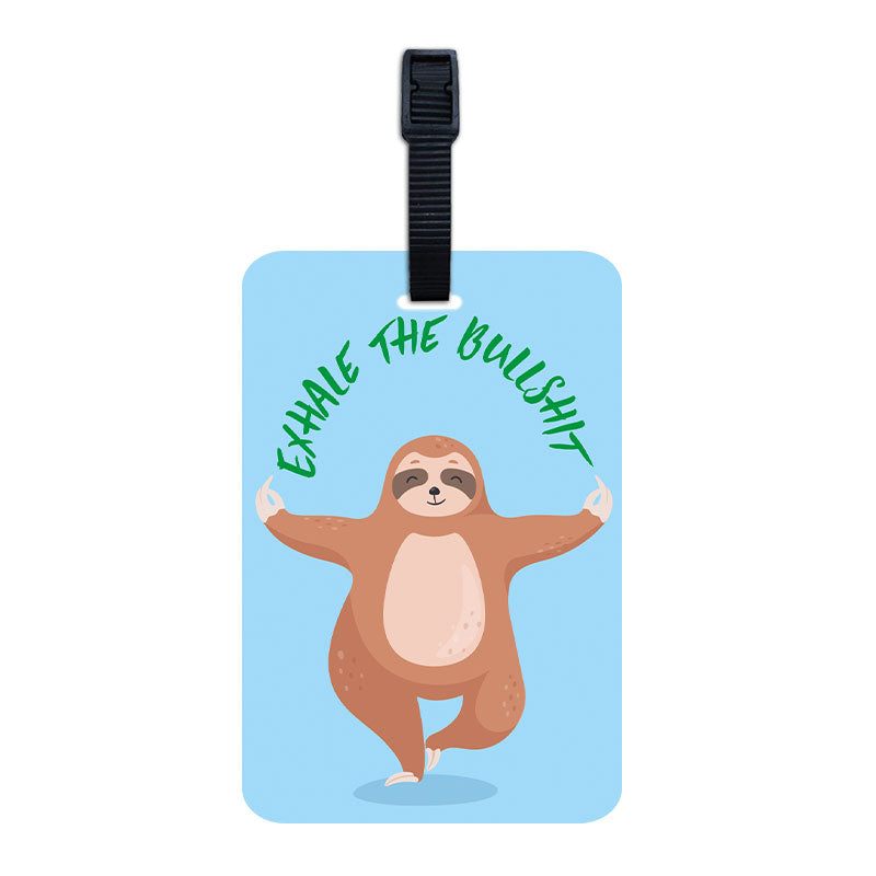 Exhale the Bullshit Luggage Tag