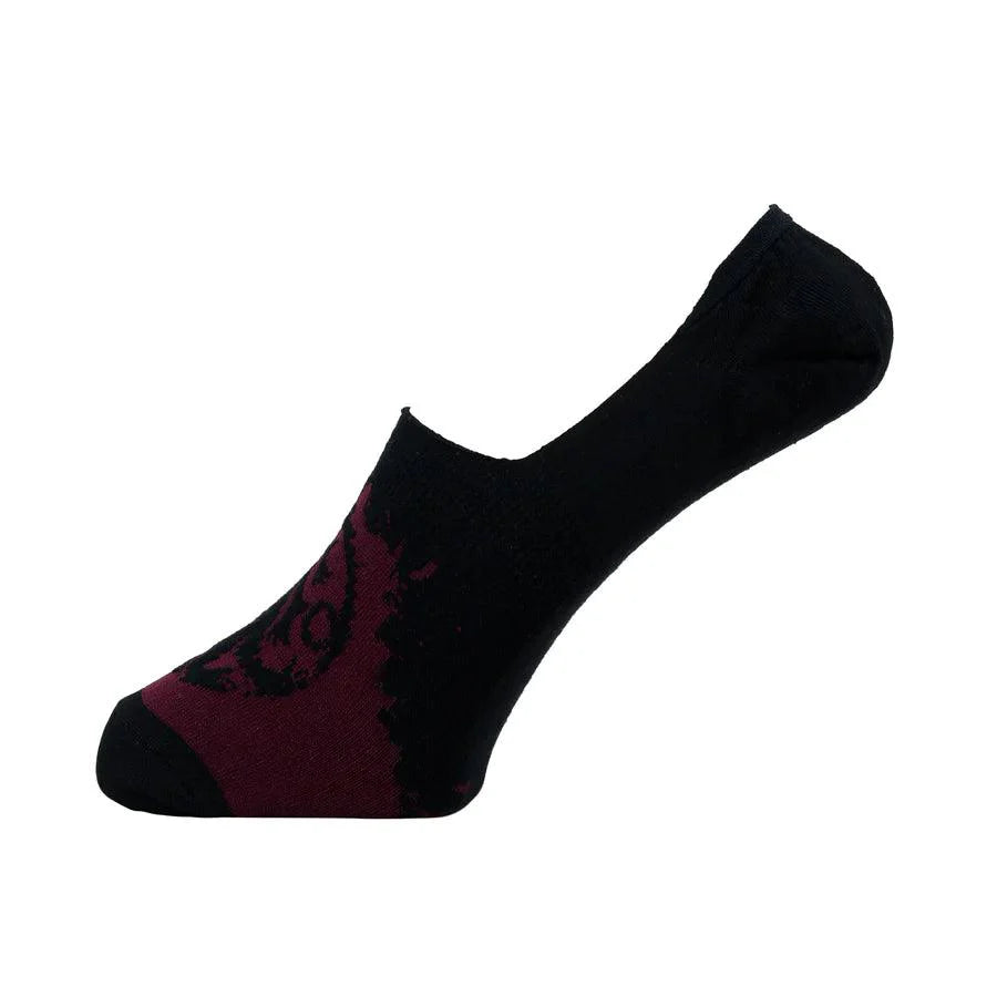 Game Of Thrones House Targaryen & House Of Stark Loafer/invisible Socks For Men - Grey & Maroon - ThePeppyStore