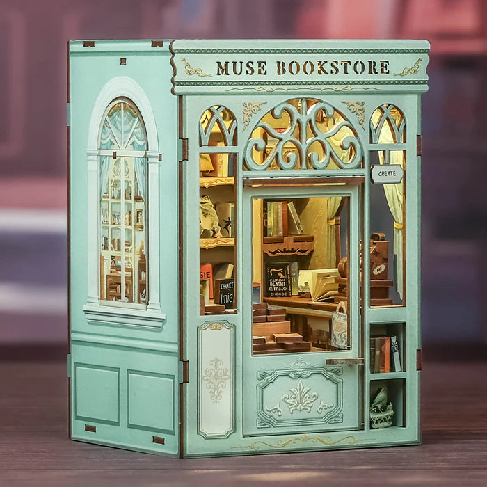 CUTEBEE DIY Book Nook Kit - Muse Bookstore