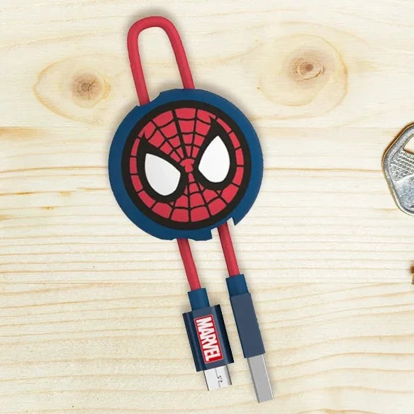 The Amazing Spider Man - Micro USB Cable Keyring Red