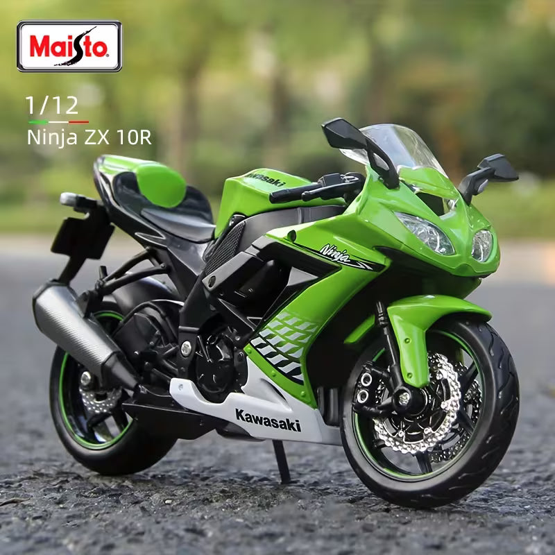Maisto - 1 : 12 Diecast Scale Model - Official Licensed Product - KAWASAKI NINJA ZX 1OR