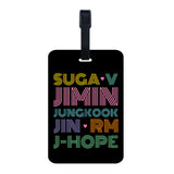 Bts All 7 Character Luggage Tag