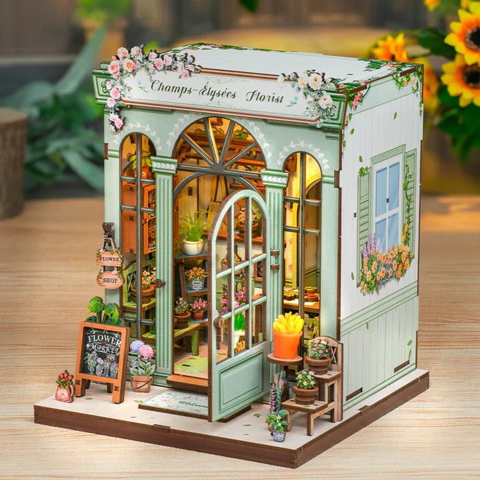 CUTEBEE DIY Book Nook Kit - Champs-Élysées Florist