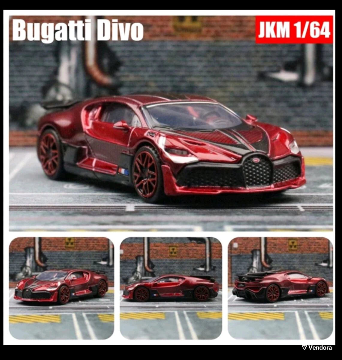 JKM Scale 1:64 Diecast Metal Model Car Collection - Bugatti Divo