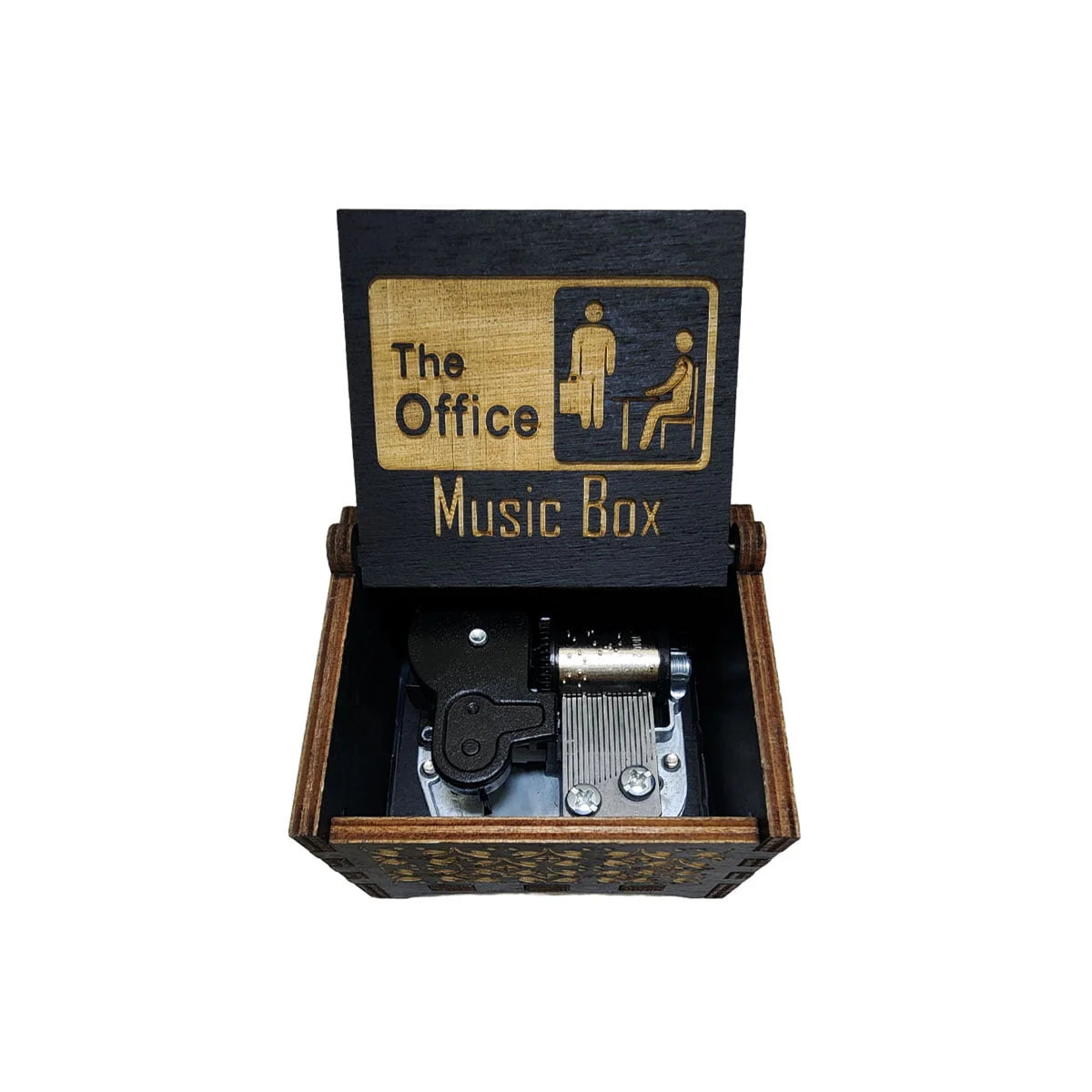 The Office Self-Winding Black Music Box