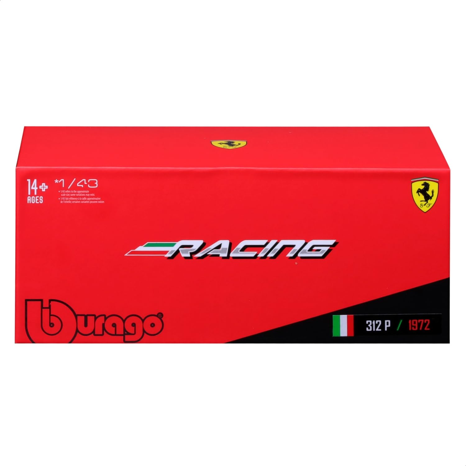 Official Bburago Ferrari Racing 312 P 1972 - Scale 1 : 43 Diecast Scale Model