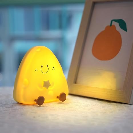 Cute Cheese Night Light -  Chargeable Lamp