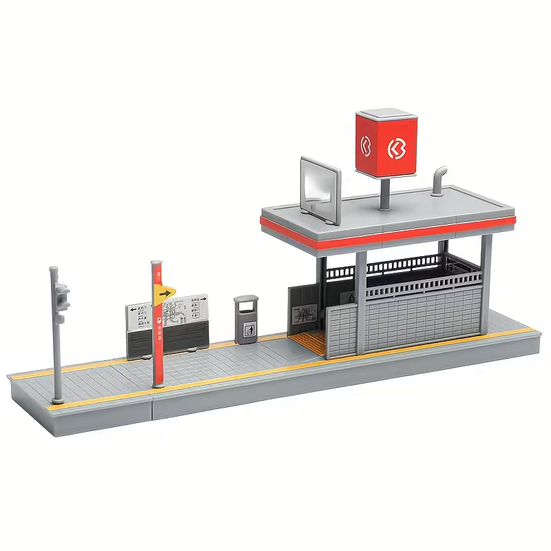 3D Printed Subway Station Diorama Garage for Car - Scale 1:64 - No Figures Included (No Cod Allowed On This Product) - Prepaid Orders Only