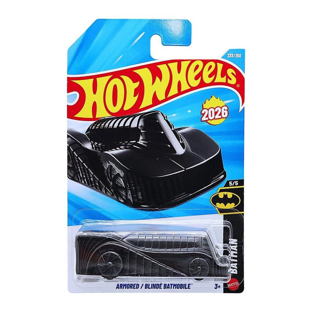 Hot Wheels Imported Armored / Blinde Batmobile Batman 233/250 1:64 Diecast Model Car