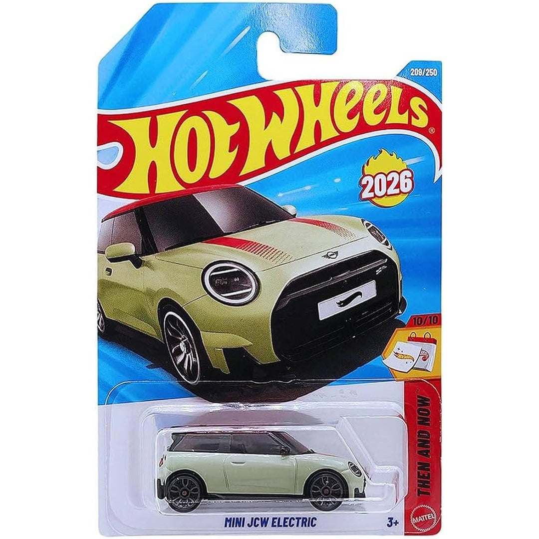Hot Wheels Imported Mini JCW Electric Then and Now 209/250 1:64 Diecast Model Car