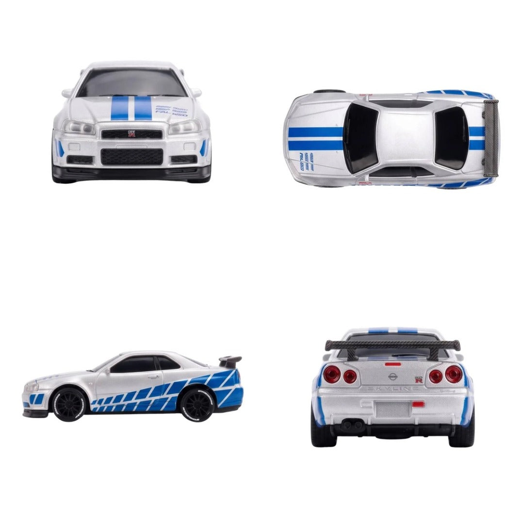 HB Toys Racing Rally Mini Drift Nissan Skyline R34 GT-R 1:64 Remote Control Car
