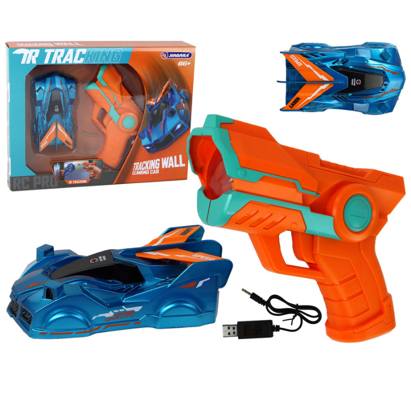 IR Tracking Wall Climbing Remote Control Car with Handheld Controller | Rechargeable Anti-Gravity Racing Car