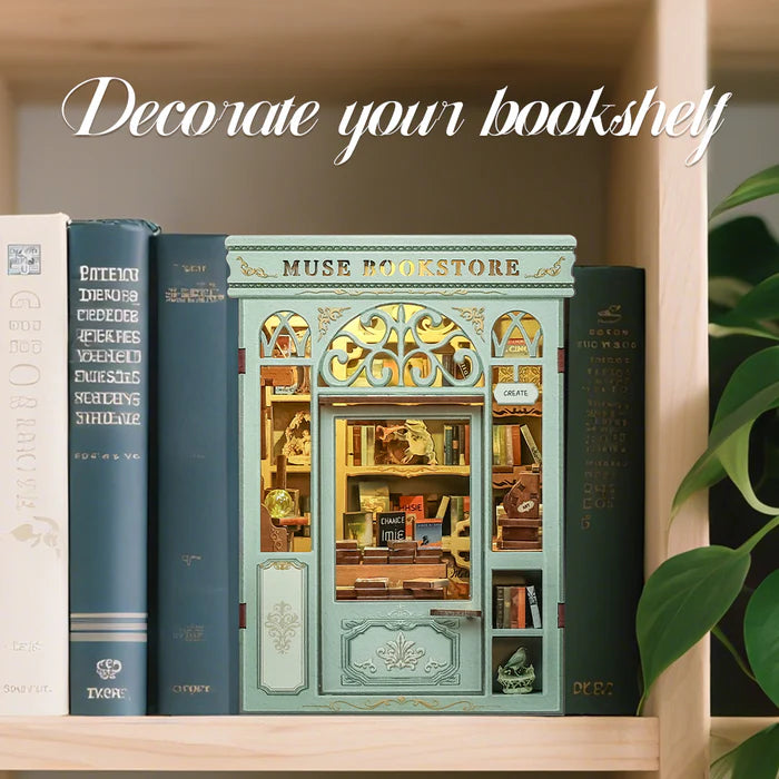 CUTEBEE DIY Book Nook Kit - Muse Bookstore