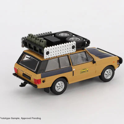 Mini GT Imported Code 1144 - Range Rover 1981 Camel Trophy Sumatra Winner C. Swoboda & K. Mentel LHD