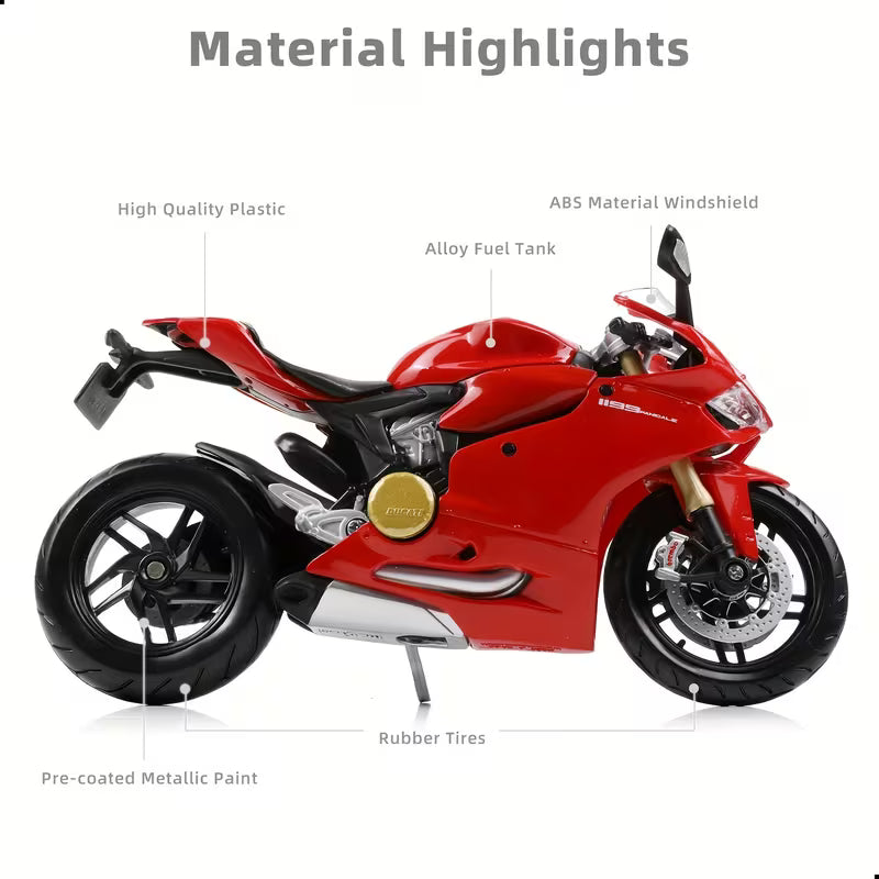 Maisto - 1 : 12 Diecast Scale Model - Official Licensed Product - Ducati 1199 Panigale