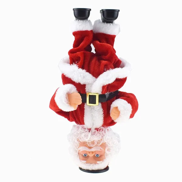 Headstand Dancing Santa Claus